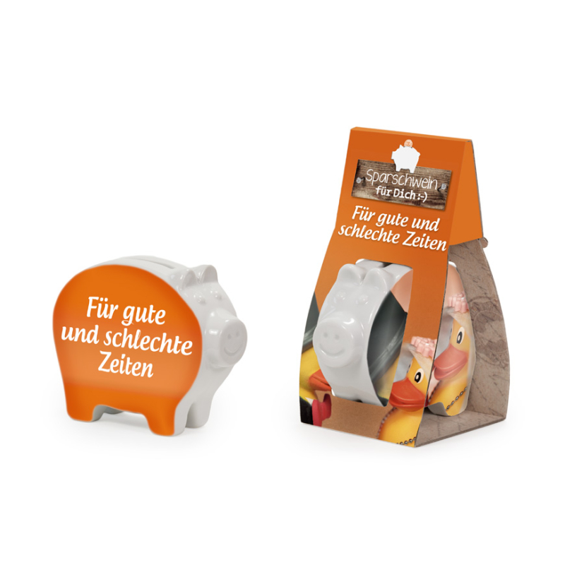 Sparschwein Spardose La Vida Serie für Dich Spruch Für gute und schle