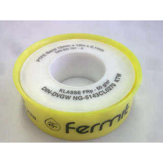 FERMIT 24010 PTFE-Gewindedichtband FRp für Metallgewinde