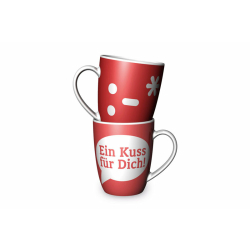 Becher Tasse La Vida für Dich Spruch Ein Kuss...