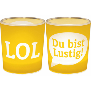 Licht Windlicht La Vida Serie für Dich Spruch LOL Du bist Lustig!